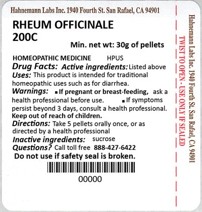 Rheum Officinale 200c 30g (Rheum Officinale 200c 30g)
